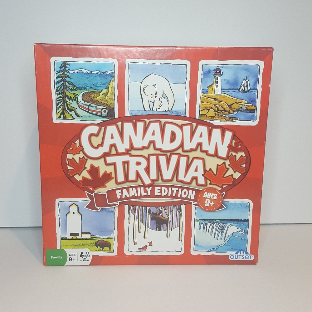 Canadian Trivia Family Edition Board Game Fun